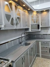 كاونتر المنيوم • مرمر تركي • نجف تقاطع الهنديه