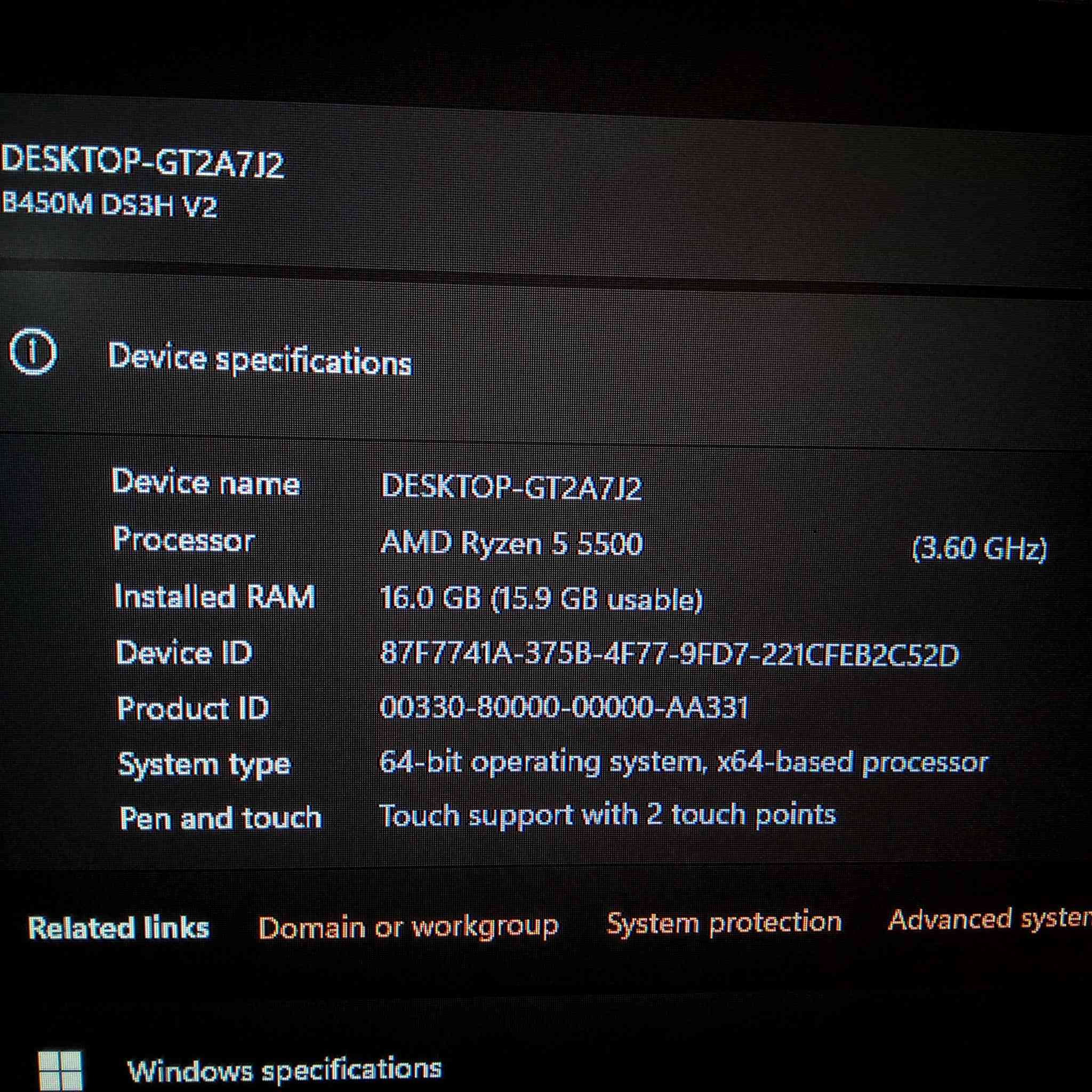 كيس فقط بدون هارد
Ryzn5 5500
Gtx 1080 8gb rgb
Ram 16gb 3200
Motherboard gigabyte 
Power supply 850
Case msi 
للبيع فقط بسعر ٦٢٥ الف فقل
للتواصل فقط واتساب ***********
