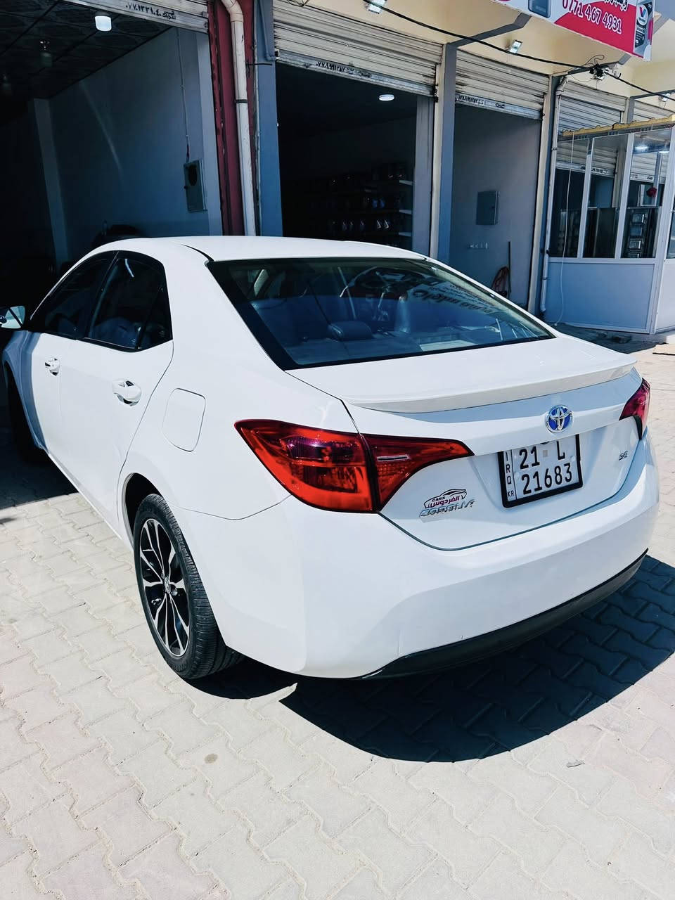 للبيع كورلا 2017 SE ابيض سيارة حلوة خير من الله بدون نقص رقم سليمانيه ب أسمي ضرر بونيد بلاد   
و صبغ نص باب السايق فقط بدون شاصي السعر 147 
بي مجال قليل مكان السيارة ديالى قره تبة
 ***********
