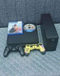 Ps4 سلم للبيع 512 ذاكرة لوك ستيكر استخدام 5اشهر ونص دبل جوستك ولعبتين ...