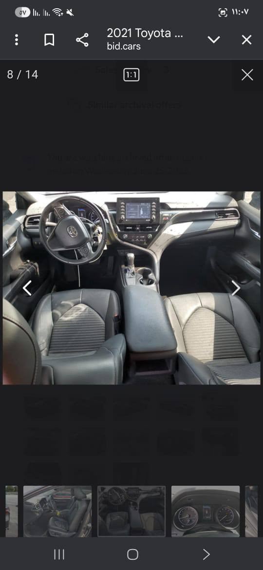 السلام عليكم كامري موديل ٢١ رقم صلاح الدين دولي شرط التحويل والغرامات سياره واضح الضرر بدون إرباك محرك كير شرط مامفتوحات سياره حلوه وجاهزه بيه مكان كلير امريكيه ابيع احزام مكفوله منل داخل شرط السونار سياره SE سياره ماشيه ١٢٠ الف ميل بيع فقط السعر ١٦٠ وبيه مجال بصيط مكان السياره صلاح الدين العلم اي استفسار الاتصال بل رقم ‏‪***********‬‏
