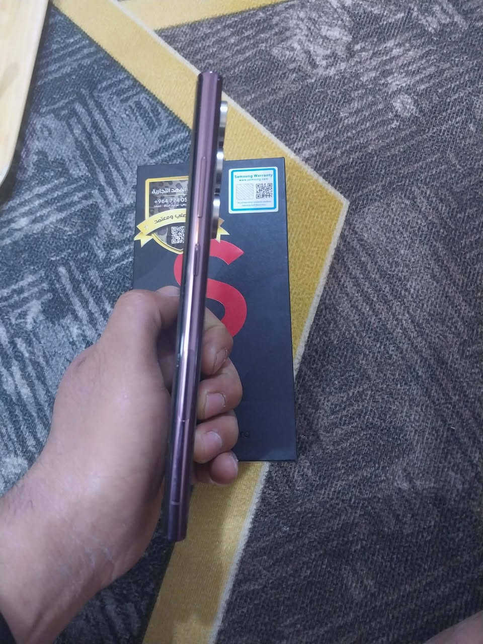 سلام عليكم
جهاز كلكسي s22 الترا نسخه يابانيه ذاكره ٢٥٦ عشوائيه ١٢ معالج سناب دراغون جهاز استعمال اقل الشهر شخط مابي للبيع او مراوس مكاني بغداد 
***********
