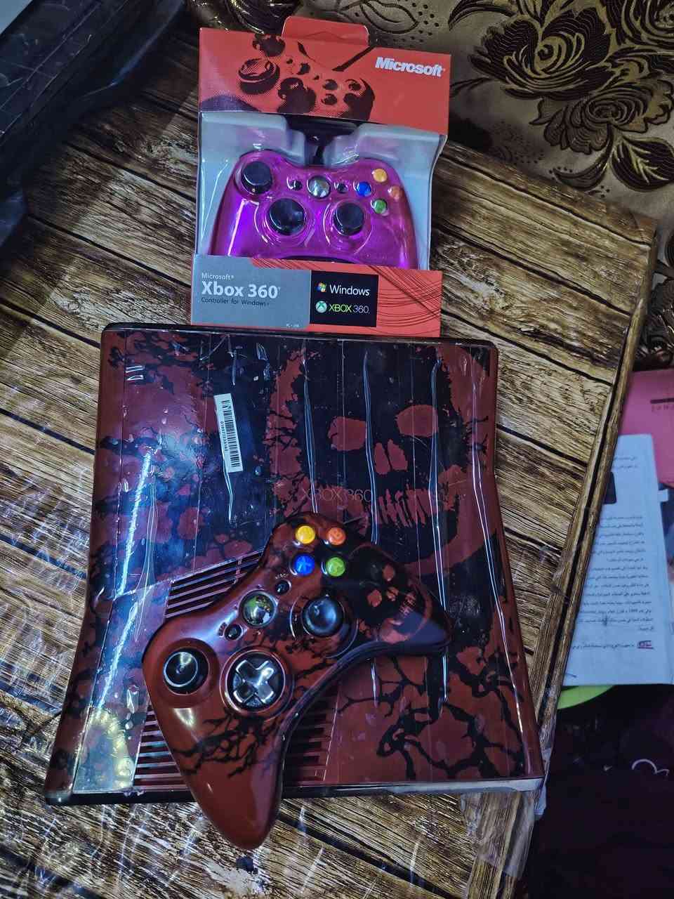 جهاز اكس بؤكس سلم  360 باندل نسخه كير اوف ور اخو جديد نظام فري ستايل واجه عربيه هارد250 G منزل بي 250  لعبه  من اقؤى الالعاب الاكس بؤكس جيتي كراند فورزه بيس 22 عربيه  وريد ديد وكل الالعاب قتاليه مع جوستكين  واحد جديد . وغراضه كامله. للاستفسار اتصل ع واتساب ***********... السعر 125 بغداد, العراق
