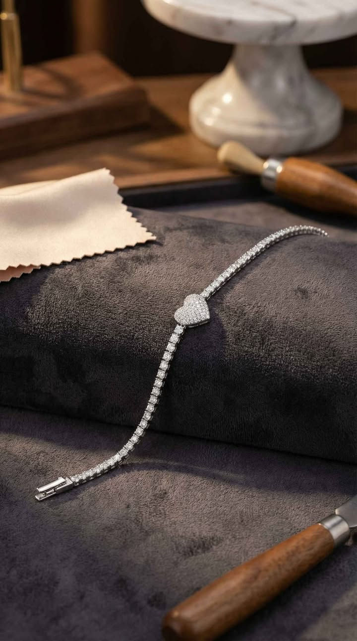 إذا تردين شي يشع لمعان ويلفت الأنظار من بعيد، فهذا السوار هو الجواب.

التفاصيل: سوار نظام "تنس" (سلسلة فصوص متراصة) باللون الفضي الساحر، يتوسطه قلب كبير مرصع بالكامل بالفصوص اللامعة.

المنظر: قمة بالرقي، يلوك للأعراس والسهرات، ويخليج ملكة الحفلة.

السعر 7 آلاف 
قطعتين ب12الف 

يتوفر توصيل لجميع المحافظات 5الاف حلة, بابل


**إذا كنت صاحب هذا الإعلان وتريد حذفه لأي سبب، رجاءا أرسل رسالة إلى الدعم الفني**