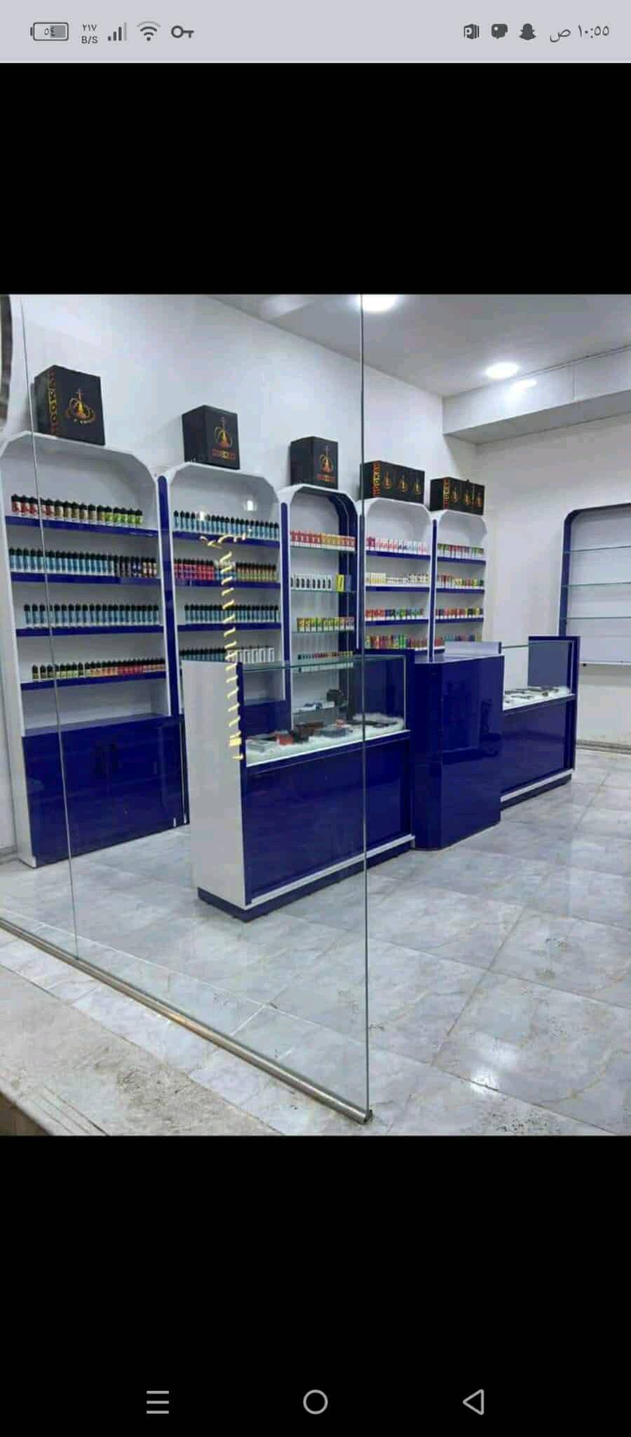 فاترينات للبيع العرض متر الطول مترتين 8قطع+جام خانة 2 وميز سعر القطعة 75