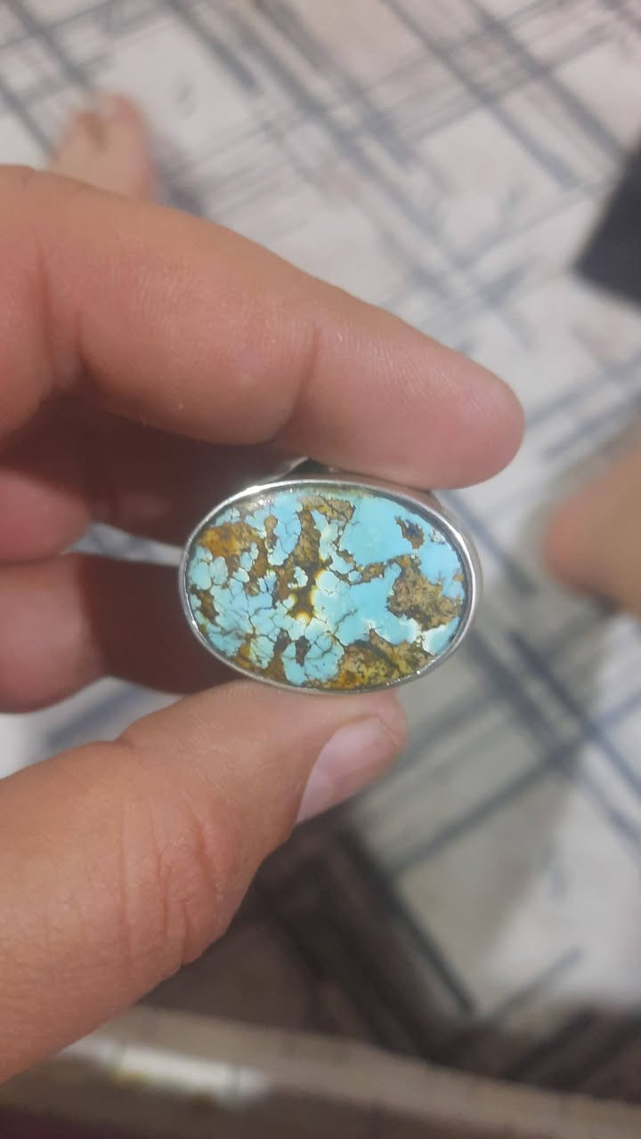 فيروزي خشنه صياغه يدويه ثقيله فضه 1000
تواصل واتساب  ***********
