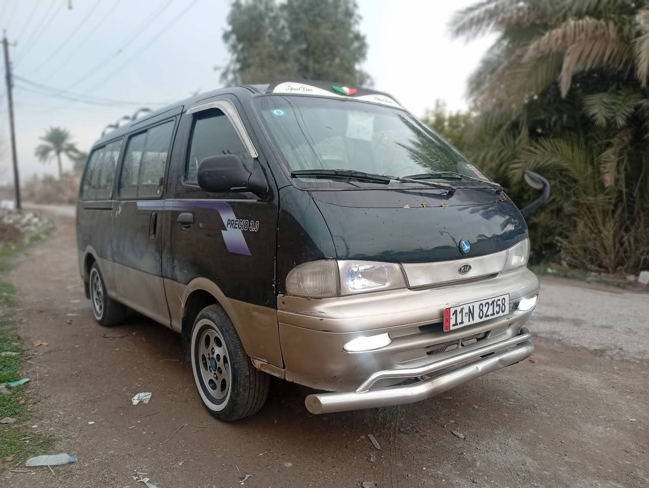 السلام عليكم
بريجو للبيع 

موديل 96 سياحي 

رقم انكليزي  مصفره من كلشي لا غرامات ولا ربع عليها 

كير مكينه  اكسل مكفولات 

صدر امامي خلفي جديد 

شاصي العبري معمر البقيه بلاديات 

داخل نضيف 

الكشر مصبوغ ع حديد 

السعر 68 وبيها مجال 

***********
