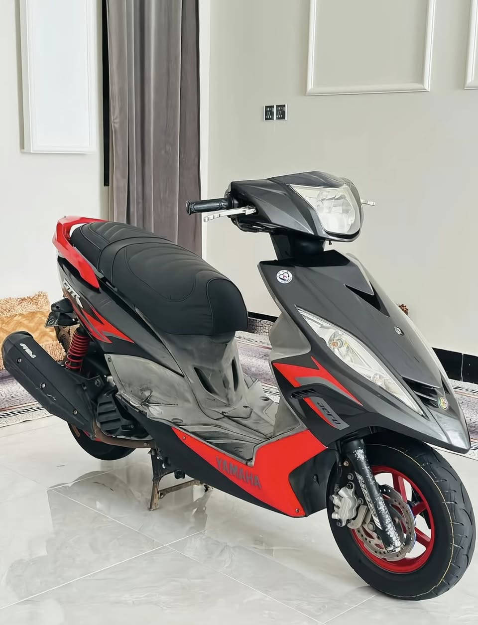 سلام عليكم دراجة جي تي ار  مكفولة رمبة الدراجة سعر775الرقم:***********
