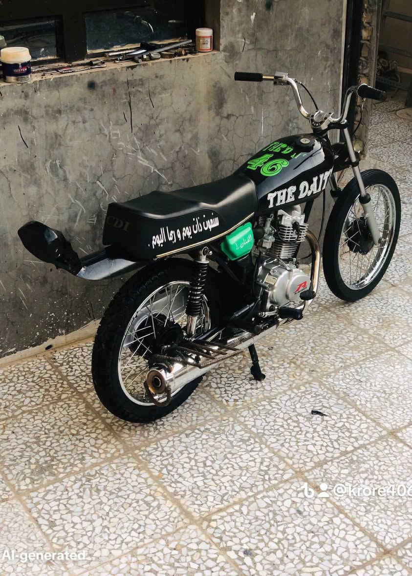 سلام عليكم دراجه لبيع مكفوله من كلشي شاصي 18 تعميره 25 وكيلها لربيعي السعر 650 وبيها مجال  مكاني نجف ناحية لقادسية الاستفسار ***********
