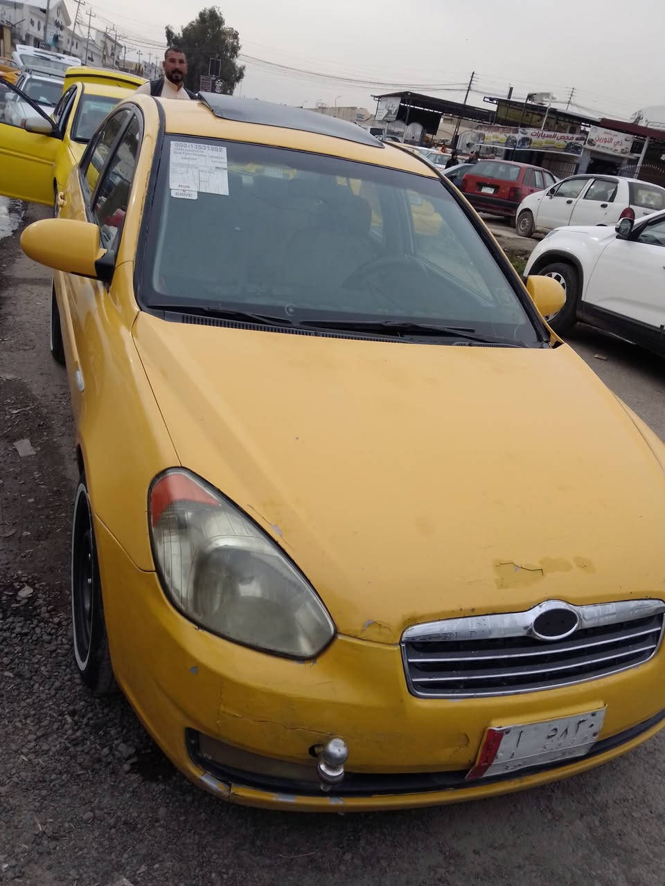 السلام عليكم اكسنت موديل 2009رقم ديالى هيئه وغرامات صفر   السعر 85$وبيها مجال  الاستفسار. رقم الموبايل ***********
