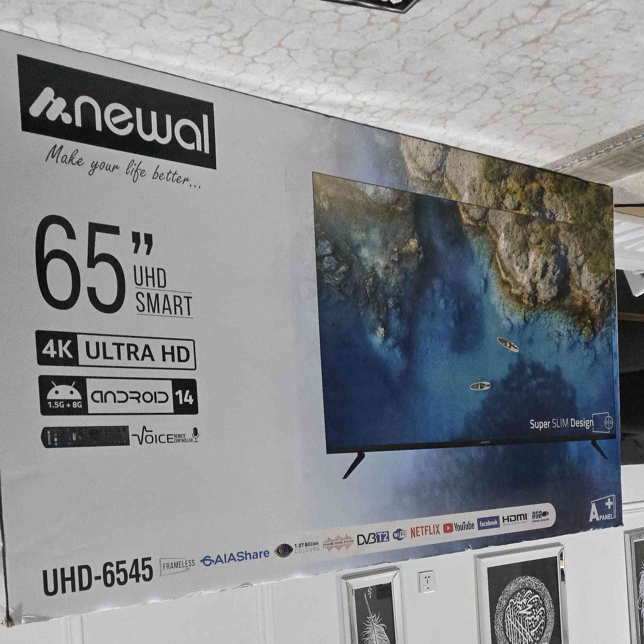 السلام عليكم،
للبيع شاشة ماركة نيوال ٦٥ بوصة دقة 4k و هرتزية ٦٠ و نظام سمارت، مستخدمة ٤ اشهر بعدها نظيفة و شغالة تمام ومعاها ظمان تبديل ٢ سنة من الوكيل، سبب البيع التطوير.

كارتونة اصلية موجودة وية ٢ ريموت + الكاتالوج و البراغي، نفس ما جتي من الشركة.

ممتازة للأفلام و المسلسلات و اجهزة الالعاب مثل السوني و الاكس بوكس.

سعرها بالسوق ٦٥٠ الف الجديد

اني رايدها ب ٥٢٥ الف و بيها مجال خفيف.

مكاني اربيل و موجود توصيل 
رقم تلفون واتس: ***********

و شكرا.
