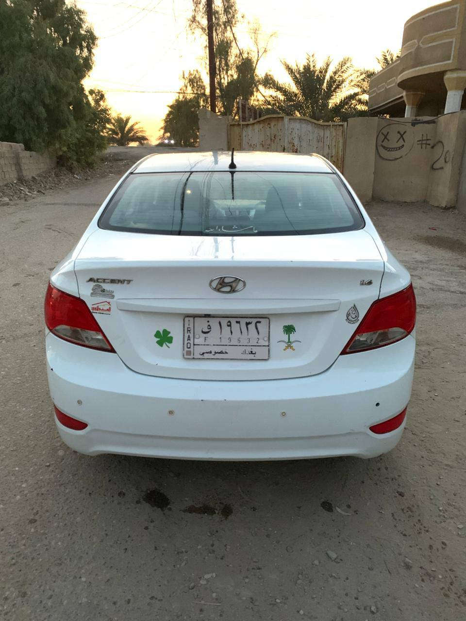 السلام عليكم اكسنت 
موديل ٢٠١٧ خليجي
تدفئة و تبريد 
تخم تاير جديد 
تحكم ستيرن 
محرك جديد بدون تنقيص و تبخير
حادثها داير جاملغ خلفي و نص الباب
العنوان جسر ديالى الجديد
الرقم
***********
