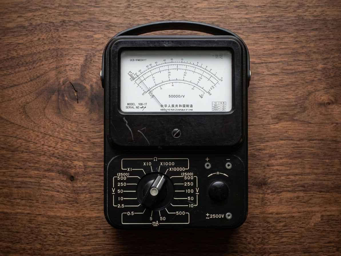بسم الله الرحمن الرحيم
جهاز Analog Multimeter
هذا الموديل الكلاسيكي (108-1T) هو تصميم تقليدي يعود لفترة السبعينيات والثمانينيات، وتم إنتاجه وتحديثه بواسطة عدة مصانع صينية تابعة لجمهورية الصين الشعبية (كما هو مكتوب بالخلف "Made in the People's Republic of China") على مدار العقود الماضية.تتميز هذه الأجهزة التناظرية (Analog) بمتانتها وعمرها الطويل الذي يمتد لعشرات السنين دون أن تتلف
----- -----------
الجهاز ماشاء الله تقيل 
البيع على أنه ديكور أو اننيكه لاعلى سعر القاهرة, مصر


**إذا كنت صاحب هذا الإعلان وتريد حذفه لأي سبب، رجاءا أرسل رسالة إلى الدعم الفني**