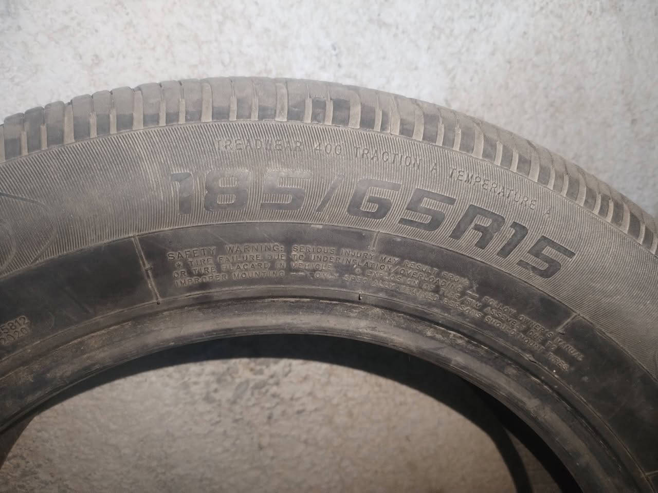 سلام عليكم زوج تأيرات نضاف مثل مواضح بل صوره حجمهن 185/65/15  ستعمالهن سبوع السعر 50وبيعن مجال المكان بغداد  الهاتف ***********
