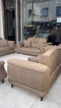 ١٠ مقاعد • قماش شامو • خشب زان