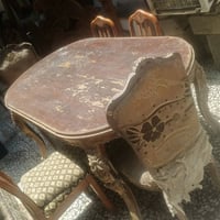 ميز طعام خشب صاج ثقيل عوزه بس صبغ ويا 6 كراسي سعر 70 مكاني بغداد مدينه...