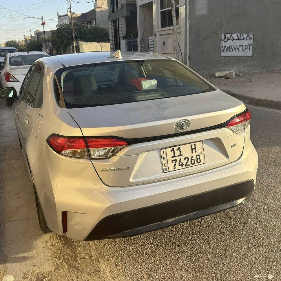 السلام عليكم
كورلا 2020 le امريكي
السعر 118 وبي مجال بسيط 
محرك 1800 vvt
هندبريك بصمة 
شاشة كامرة 
لايت عالي ناصي زينون 
لايت ابو اللد 
فول تحكم ستيرن 
كروس سرعة 
مشروع وطني بغداد باسمي 
حادث جاملغين وبنيد 
مكان السيارة الغزالية او المنصور 
***********
