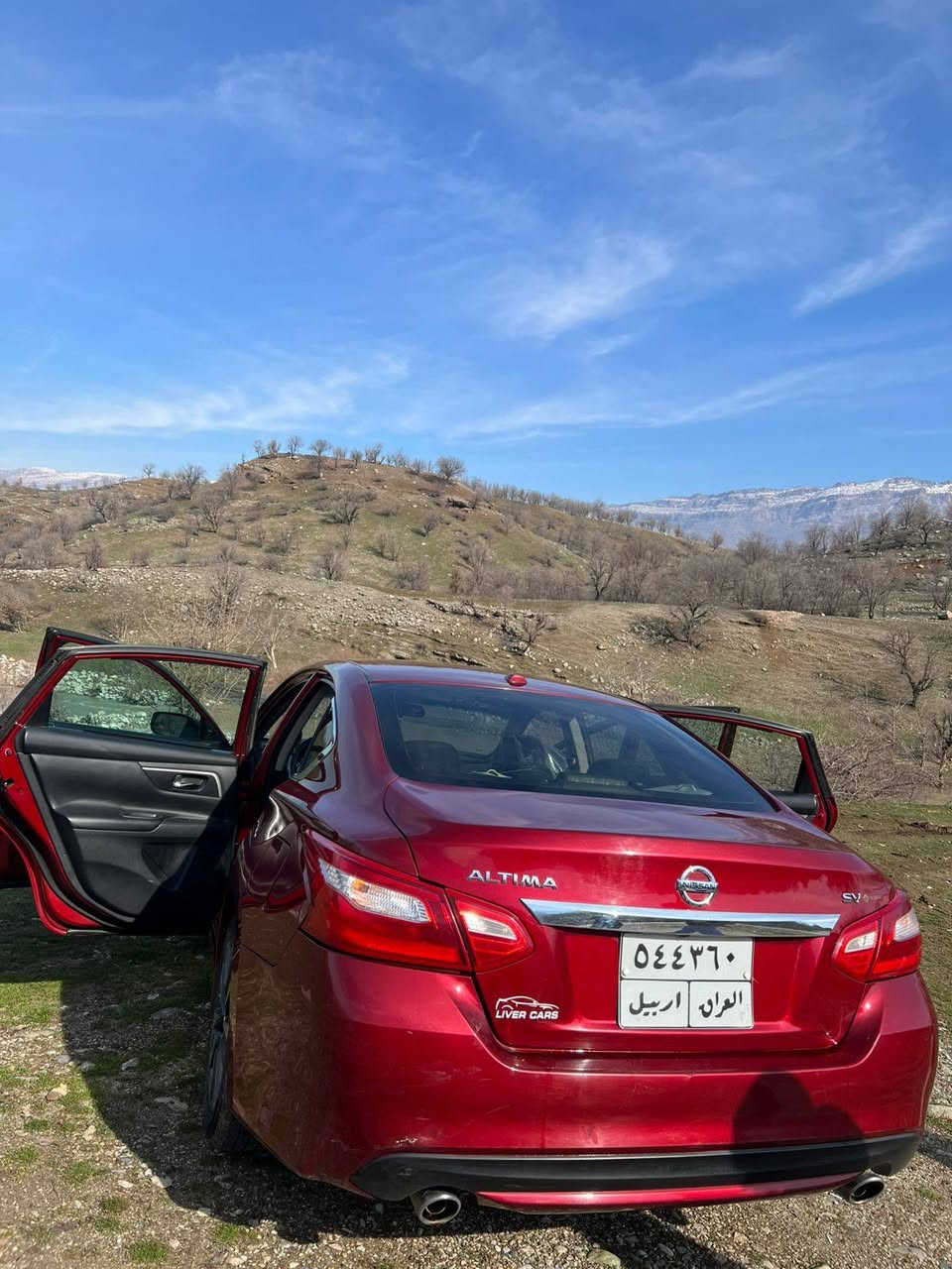 نیسان ئالتیما 2017 
بۆ فرۆشتن  گێڕ و مەکینەی بەشەرت 
بێ کێشەیە  سێ پارچەی هەییە  گێڕ تۆماتیکە ڕەقەمی هەولێرە بەسمەییە  خرامەی لەسەرە دوای معامەلە دەیگێرمەوە  نرخ 110 معامەلە 
ژ.م *********** أربيل, العراق

