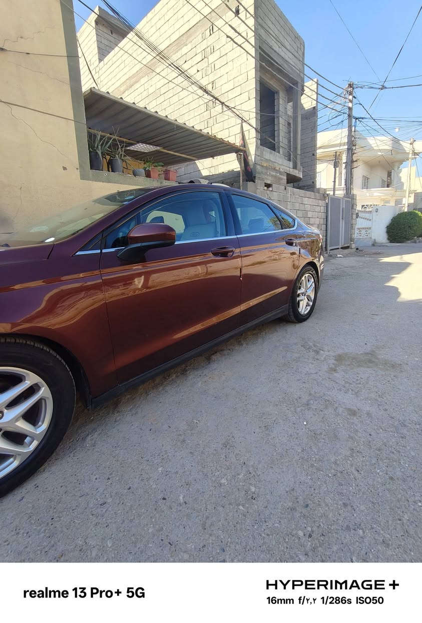 للبيع .. فورد فيوجن نظيفة جداً (وارد أمريكي)
​الموديل: ٢٠١٦
​اللون: عنابي
​المحرك: 4 سلندر 2500cc (محرك SE)
​الممشى: 82,000 
​رقم السيارة: أربيل
​حالة السيارة:
​وارد أمريكي (حادث سرقة)، مصبوغة 3 قطع بدون أضرار هيكلية.
​المحرك والكير بحالة المصنع (بلادي) وبدون أي نقص.
​تبريد ثلج وشغال 100%.
​دوشمة جلد كاعية جلد سيارة مال جناي السعر ٩٨ بيع مستعجل مكان السيارة ديالى المقدادية للاستفسار الاتصال 
***********
