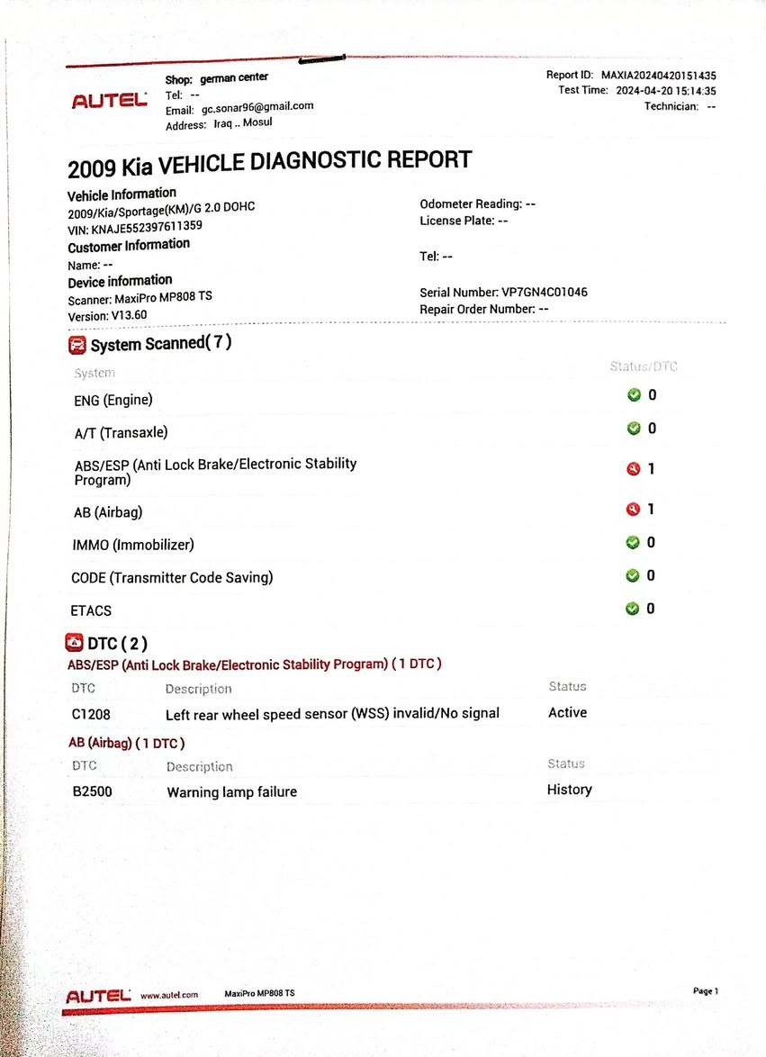 السلام عليكم
كيا سبورتج ٢٠٠٩ رقم اربيل الانكليزي سنوية لسنة ٢٠٣٠ بأسمي هزة ما ساقطة محرك ٢٠٠٠ ما مفتوح لا صرف ولا نفخ وكير خير من الله طخم تواير جديد تبريد ثلاجة والمواصفات الباقية معروفة بيها فقط قرب قبغ البانزين صبغ كما مؤشر بالسونار مع الصور السعر ١٢٥ للتواصل الاتصال على *********** / ***********
