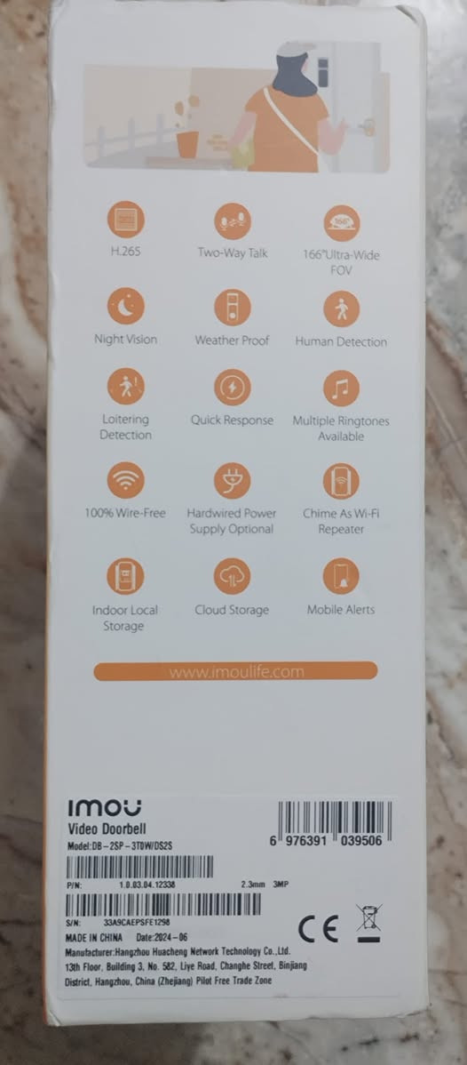 جرس ابو الكامره ماركة IMOU جديد غير مستخدم 

السعر ٥٠ الف مع التوصيل على اول تم


**إذا كنت صاحب هذا الإعلان وتريد حذفه لأي سبب، رجاءا أرسل رسالة إلى الدعم الفني**