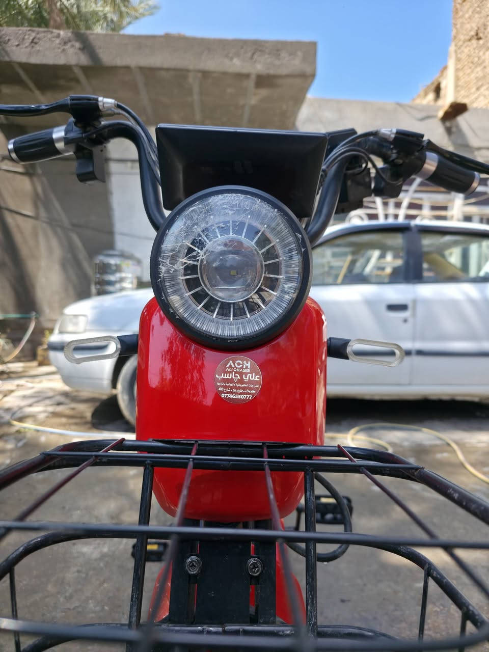 السلام عليكم
بايسكل شحن للبيع 🚲

موديل 2024 استعمال سنة واحدة فقط
التحكم عن بعد ، اشارات هورن شاشة كله شغال بحيث اللايت بعده بنايلون الشركة البايسكل نضيف مثل مجاي تشوفون محتاجله فقط تبديل بطاريات
السعر 300 الف وبي مجال بسيط 
العنوان / كربلاء / قضاء طويريج / ناحية الخيرات 
للتواصل ***********
