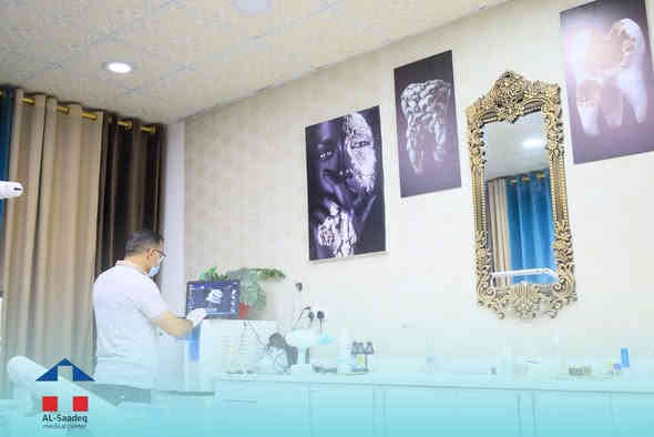 ⭕️ لأنكم تستحقون 
وبأيدي افضل  الاطباء الاختصاص في مجمع الصادق الطبي-صيدلية اوتار

▪️عيادة الدكتور علي طالب المسعودي 
باطنية قلبية صدرية مفاصل امراض السكري
فحص وظائف القلب والتخطيط وايكو القلب الكهربائي 
عيادة الدكتور علي طالب المسعودي 
⚠️للحجز والاستفسار  (***********)(***********) 

▪️عيادة الدكتور عدي حسين الوطيفي لطب وتجميل الفم والاسنان
علاج الاسنان وتقويم  حشوات ضوئية وتجميلية
أبتسامة هوليوود 
عيادة الدكتور عدي حسين الوطيفي لطب وتجميل الفم والاسنان
⚠️ للحجز (***********)(***********)

▪️مختبر جنة التخصصي  للتحليلات المرضية المتقدمة والتخصصية والمناعية

⚠️ للحجز(***********)

⚠️ علماً تتوفر العديد من #العيادات_الارضية في المجمع وحاجتنا الى بقية الاختصاصات وللاستفسار اكثر مراسلة صفحة المجمع👇🏻

#العنوان : مجمع الصادق الطبي- صيدلية أوتار 
الحلة /مقابل مستشفى الكفيل (قرب مركز شرطة الوردية)
