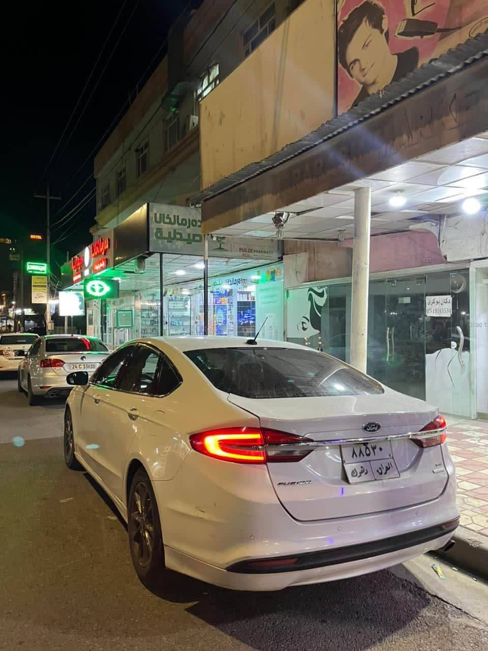 فورد فيوجن موديل ٢٠١٧ 
سيارة بابين صبغ بدون دواخل 
كير محرك كهربائيات كل بشرط محرك ١٥ تيربو و مو مفتوح تبريد بشرط تحويل وكاله بشرط ٥ ورقة علية غرامة نزل سعر و سعر ٩٤ ورقة ومكان سيارة دهوك 
*********** دهوك, العراق

