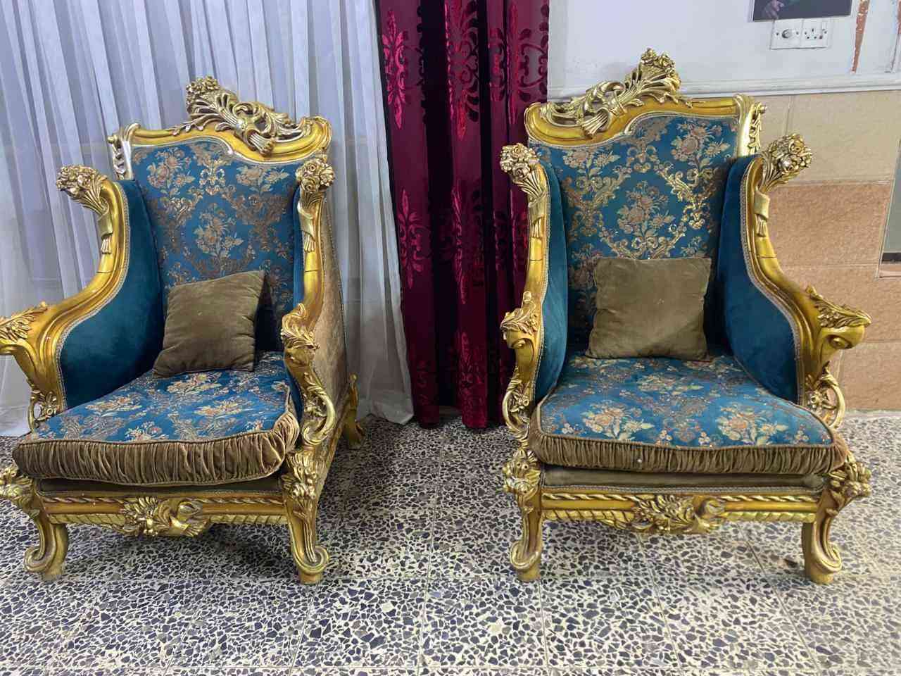 تخم زان مصري دمياطي نقش يدوي صبغ ورق الذهب مكاني البياع حي التراث للاستفسار *********** السعر 700 بي مجال بغداد, العراق
