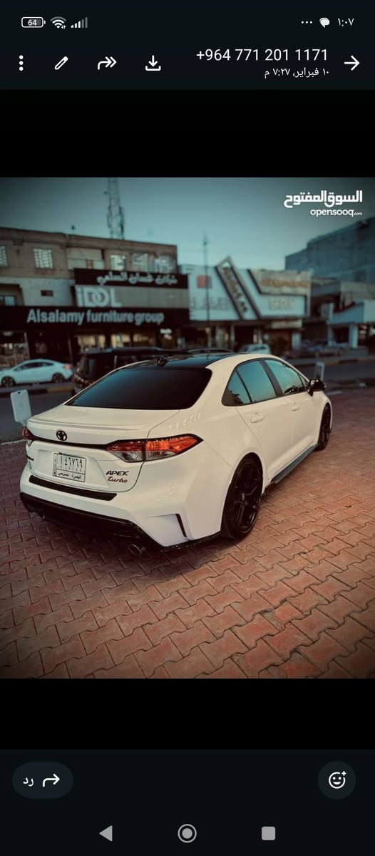 كورلا فولللل مديل ٢٢ السياره معوقين السعر ١٢٢بيهه مجال قليل ***********
