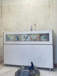 ترابيزة موبايل • ١٧٠×٣٥×١١٤سم • خشب معالج