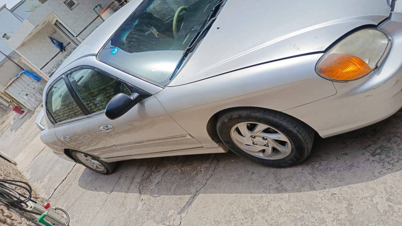 سوناتا 2001
محرك الفين 
رقم ديالى انكليزي 
صبغ عام 
بدون طخة فقط بالجامغ الخلفي الايسر 

محرك وكير جيد جدا 
تبريد بي ليك 

السعر 55 ورقة وبيهة مجال 

العنوان : تاجي الصابيات

***********
*********** 

ارقام صاحب السيارة 
اي معلومة او استفسار خابر عل ارقام اني مجرد مكلف بالنشر
