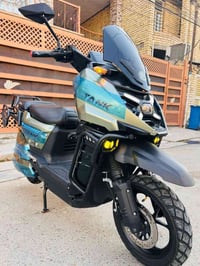 دراجه اباتشي(TANK SAQR)  جبلي...السرعه _60 m يعني بالكيلو 100 ...الحجم...