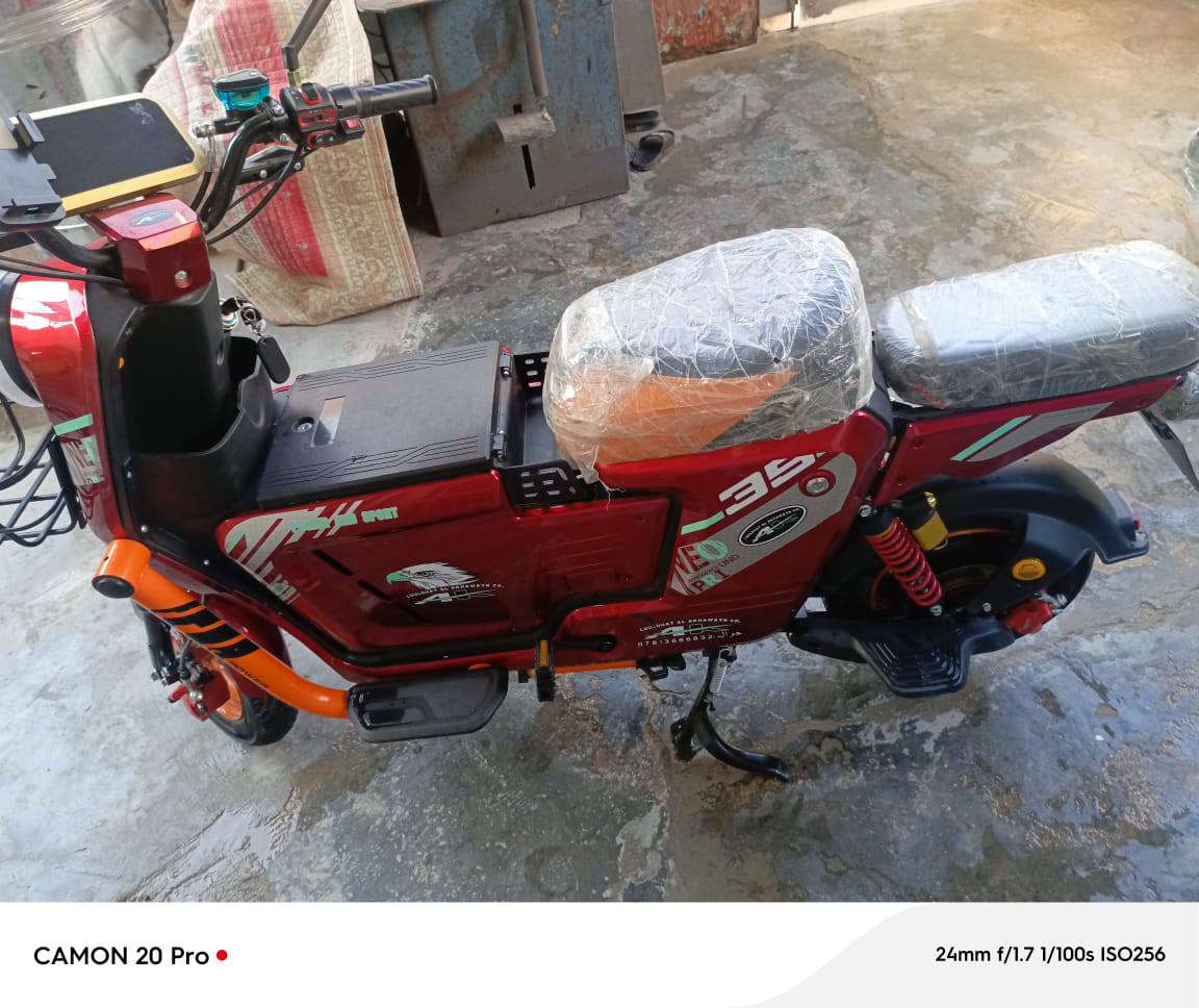 السلام عليكم بايسكل شحن جديد سته بطاريات سعر 600 وبيها مجال***********
