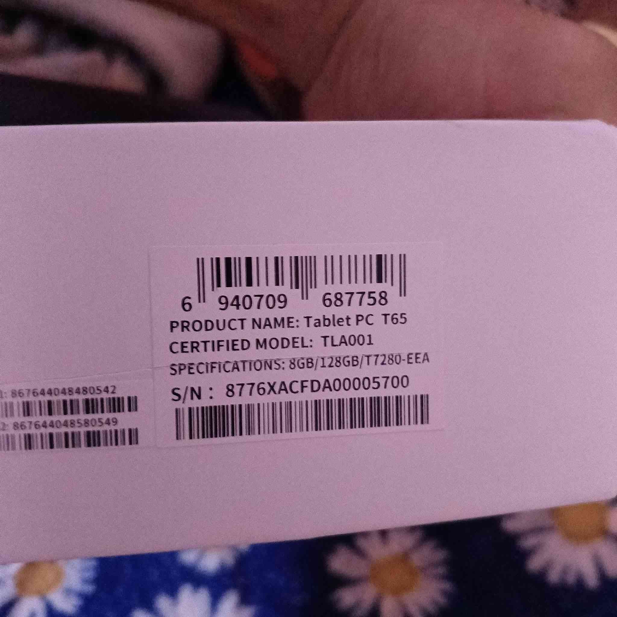 ايباد Teclast T65
رام 8 ذاكره 128 
حجم الشاشه 13.36بوصة 120Hz هيرتز 
اندرويد 16
الملحقات كيبورد_+متوسط +قلم+ حافظة
السعر 225 وبي مجال 
مكاني # الگرمة


**إذا كنت صاحب هذا الإعلان وتريد حذفه لأي سبب، رجاءا أرسل رسالة إلى الدعم الفني**