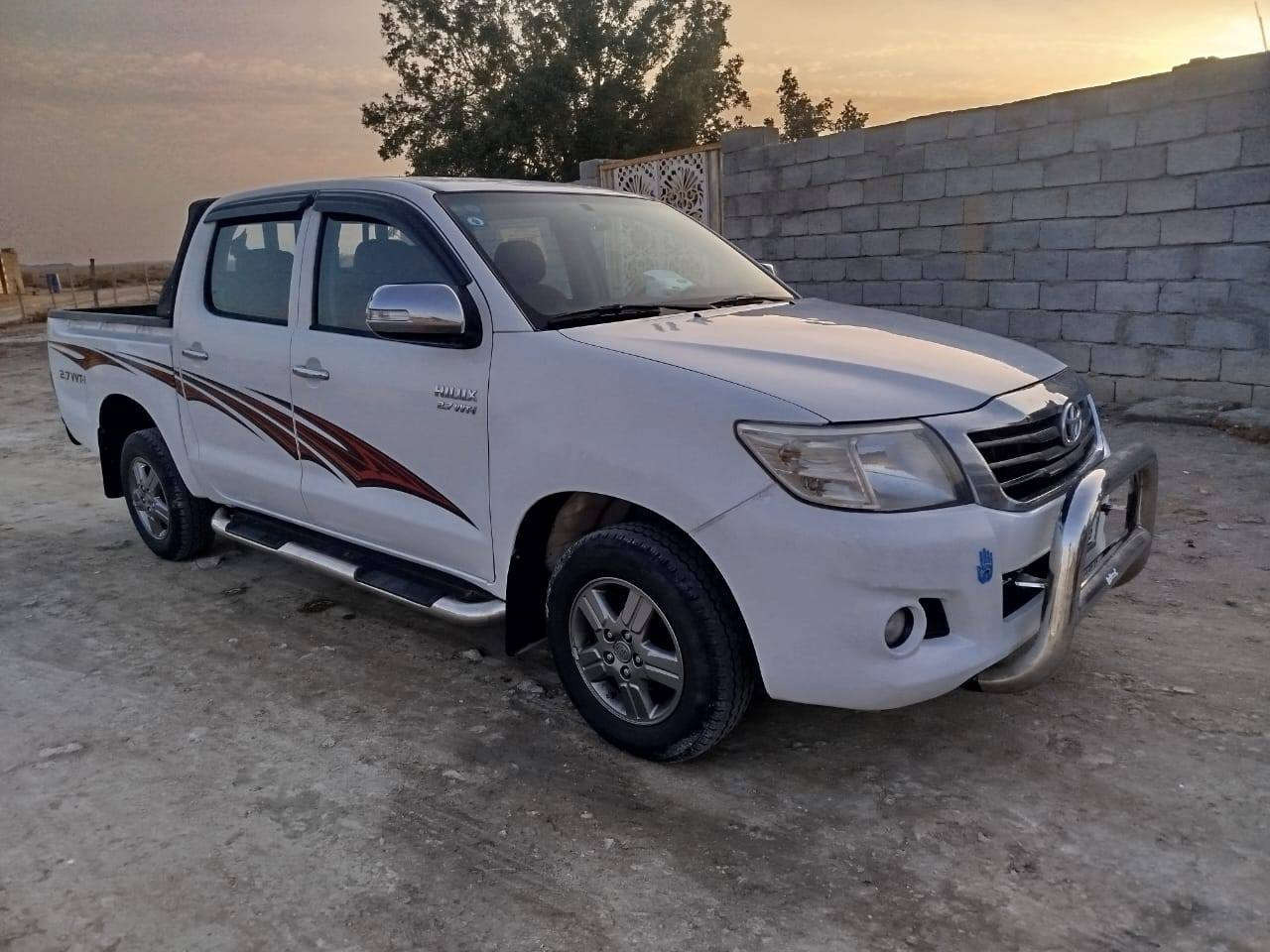 للبيع هايلوكس موديل ٢٠١٤ مكفوله كفاله عامه رقم وسنويه دولي تحويل مباشر رقم بغداد تخم تاير مكينه وضع شركه بيه رشات صبغ  والباقي مكفول المكان ذي قار للتصال ***********
