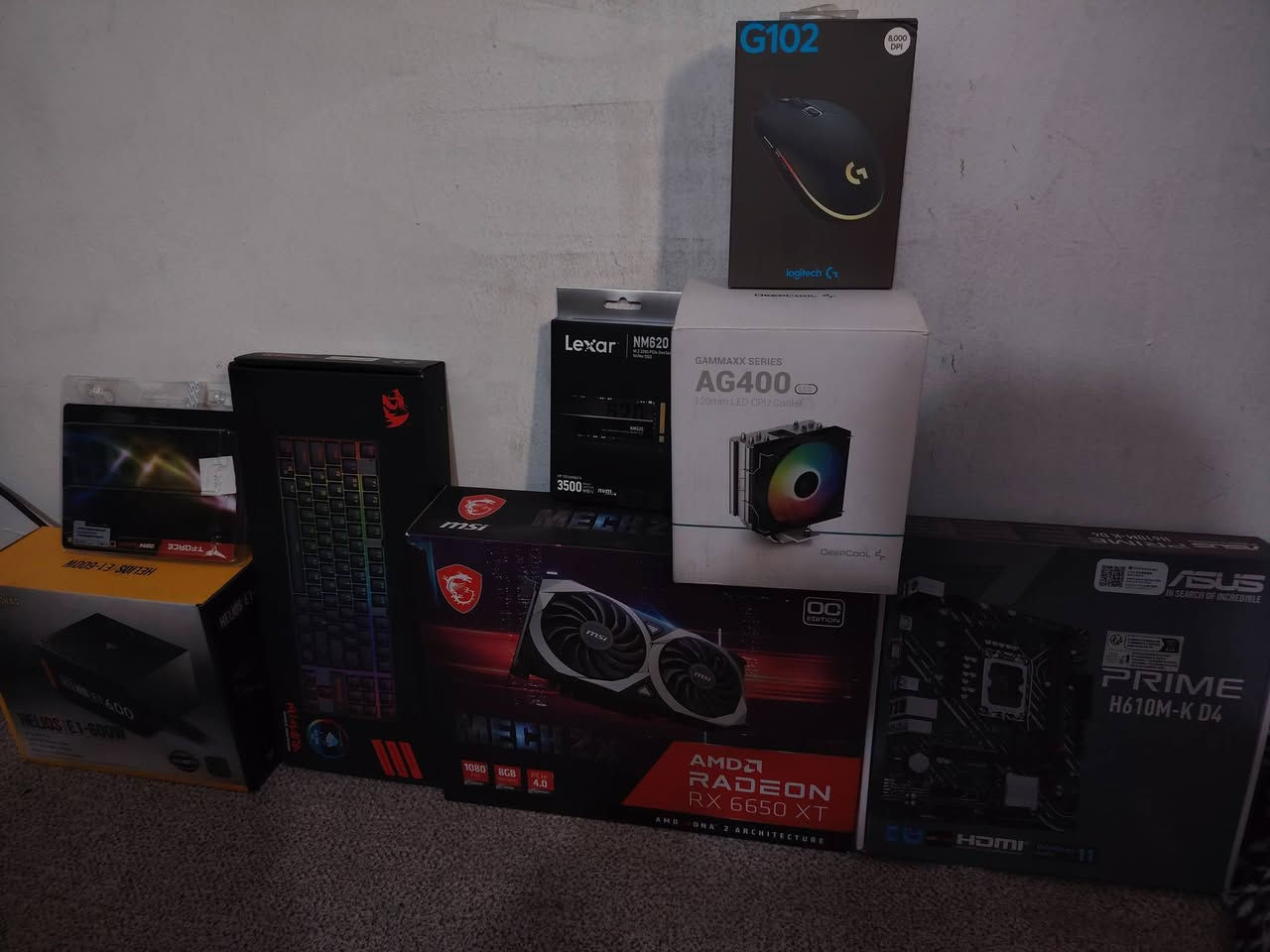 تجميعه أقوى لل بيع ❤️‍🔥
معالج i5 12400f
مبررد AG400 فول تبريد 🤍
كرت شاشه RX 6650 Xt OC
رامات 16GB T_FORCE 3600hz DDR4
مذربورد H610 - K D4 PRIME
كيس 4 فان تبريد
باور سبلاي 600 من GAMDIAS E1
__________________________
تجميعه تجي وياها حساب بيها كل العاب حصرية خاص ارسلك كل العاب تشغل كل العاب علا أعلى دقه 🙀
السعر : مليون و 100 
سبب بيع محتاج فلوس اشتري دراجه وما متفرغ الها ♥️
عنواني بغداد الدورة : رقم لل تواصل *********** 
عندي واتساب
