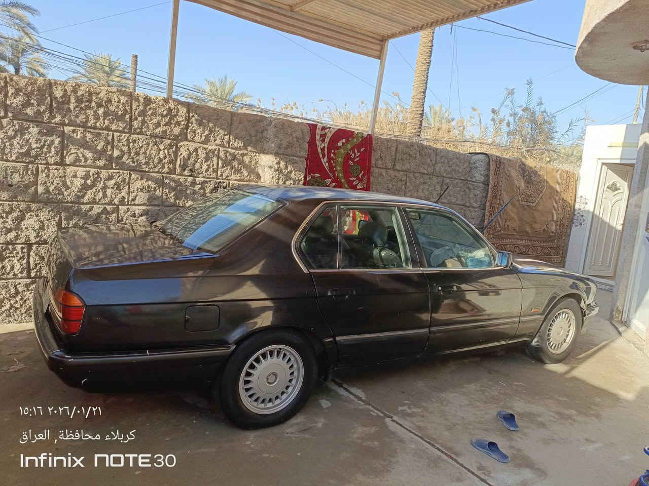 السلام عليكم Bmw موديل91 حجم 735  محرك كير اكسل خير من الله سياره بلاد بدون ظربه بدون اخياس السعر 38 مراوس ترهم (***********)
