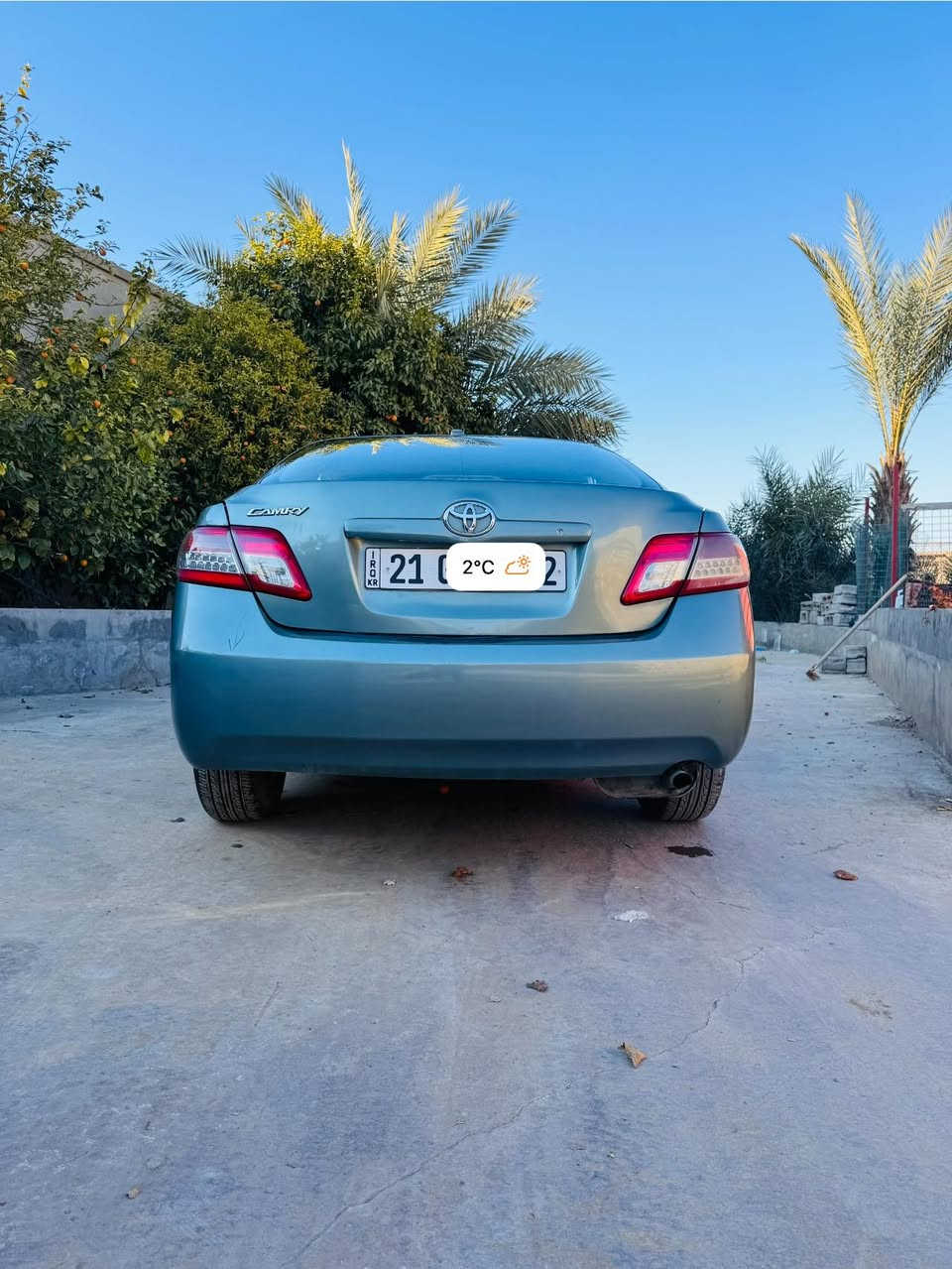 كامري للبيع 
موديل 2011
سياره نظيفه وجاهزه ومكفوله 
تحكمات ستيرن ومرايات 
كشن حكم كهربائي 
كير محرك صدر بالشرط 
الضرر فقط قطعتين صبغ الچاملغ اليمين والجنطه 
رقم سليمانيه سنويه وهزه جديده 
شرط التحويل
ملاحظه (البيع نقد أو مقدمه زينه) 
للإستفسار 
***********
