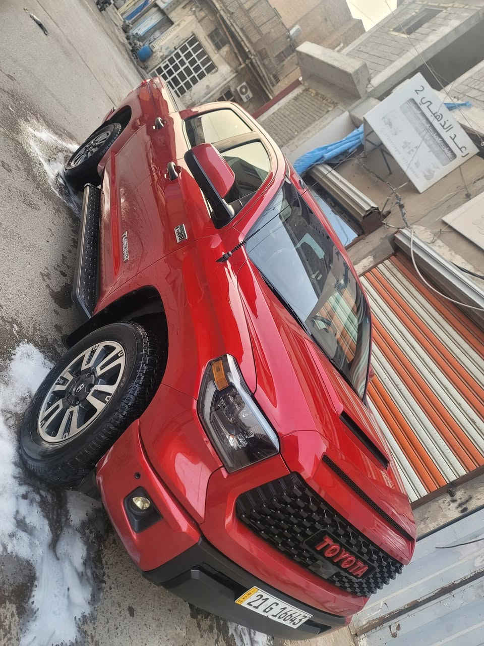 السلام عليكم من رخصة الادمن
تيوتا تاندر  2019 رقم سليمانيه 

بيع او  مراوس

  محرك 5700 جديده

دفع  رباعي 

اسلايد روف 

حساسات خلفي امامي 

رادار سياقه ذاتيه

تحكمات استيرين 

 ويل كب حجم 20

باب طويل بدي قصير 

 تدفئه كشنات 

عداد  140 كيلو متر  حقيقي قابله للزياده  

 حادث  جاملغ مامي  مفتوح  مع صبغ واباب خلفي عكس سائق فقط مصبوغ  ما مفتوح  مرفق صور سونار

بعد بيها  مواصفات 

 عنوان بغداد حي الزهراء الكماليه سابقا 

سعر  290روقه بيها مجال قليل

رقم تلفون ***********
