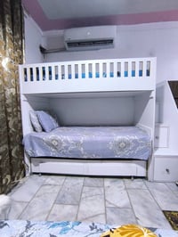 سرير ٣ طوابق • خشب تركي ان دي اف • كربلاء حي القادسيه