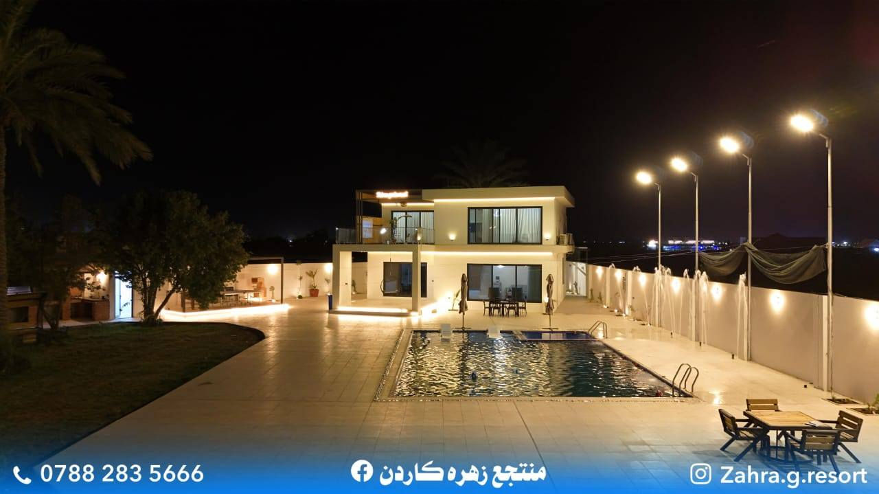 منتجع زهرة كاردن – VIP -- المسابح والمنطقة الخارجية
📍 الموقع: صلاح الدين – قضاء بلد – مدخل ٢
مسبح داخلي منعزل يفيد العوائل المشتركة فول خصوصيه
🏡 فلة فاخرة بطابقين وسط النخيل
🛏️ تحتوي على ٤ غرف مكيفة بأجواء هادئة
🏊‍♂️ مسبح عائلي واسع
👶 مسبح خاص للأطفال
🧖‍♀️ مسبح منعزل بطابع خاص لخصوصية تامة
🔥 منطقة باربكيو متكاملة مثالية للجلسات والمناسبات

🌿 جلسات خارجية ومساحات خضراء للاسترخاء
🎯 أنشطة ترفيهية لجميع أفراد العائلة
🎮 ألعاب أطفال وكبار (بلياردو – منضدة – مفيشة)

✅ متاح للإيجار خلال أيام العيد
📞 للحجز والاستفسار: ***********

---

#منتجع_زهرة_كاردن
#مزارع_بلد #منتجعات_بلد #بلد #صلاح_الدين
#منتجعات_العراق #استراحة_نخيل #منتجع_VIP
#عيد_سعيد #باربكيو #مسبح_خاص #استراحات_العيد
#استجمام_عراقي #جلسات_عائلية #ايجار_منتجعات
