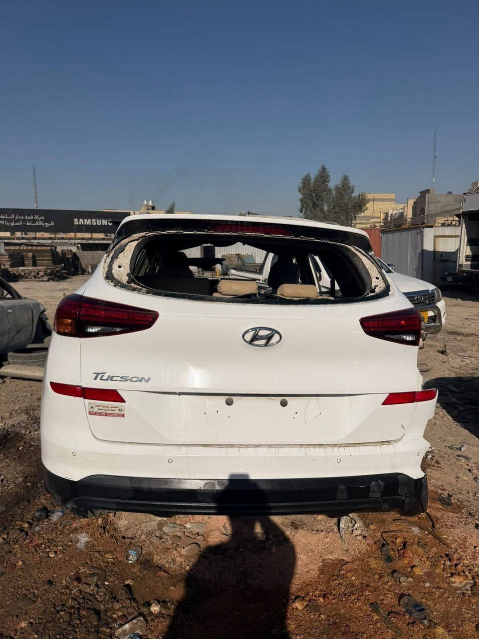 للبيع توسان موديل 2019 خليجي رقم اربيل الدولي السعر 65$ ورقه وبيه مجال  مكان السياره بغداد *********** محرك مابيه شي  السياره تعرضت لحادث
