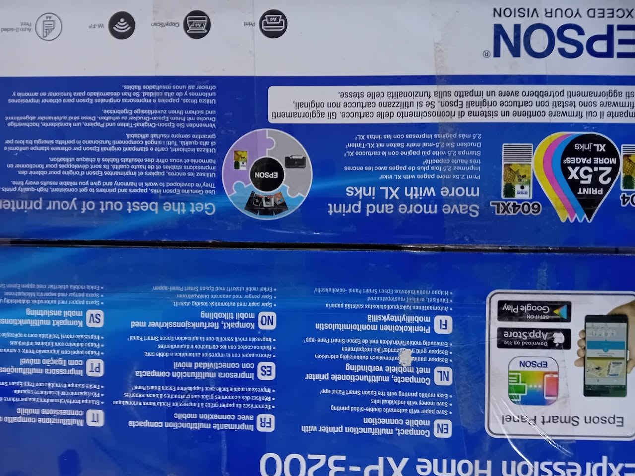 Expression Home XP-3200
Print: طباعة
Copy/Scan: نسخ/مسح ضوئي
Wi-Fi: واي فاي
Auto 2-sided Print: طباعة تلقائية على الوجهين
Rear Paper Input: إدخال الورق من الخلف
Mobile Printing: طباعة الهاتف المحمول
طابعه جديدة سعر 125 نهائي


**إذا كنت صاحب هذا الإعلان وتريد حذفه لأي سبب، رجاءا أرسل رسالة إلى الدعم الفني**