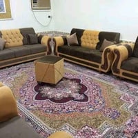 طقم ١٠مقاعد • ٤ كوشات • قماش جاكور