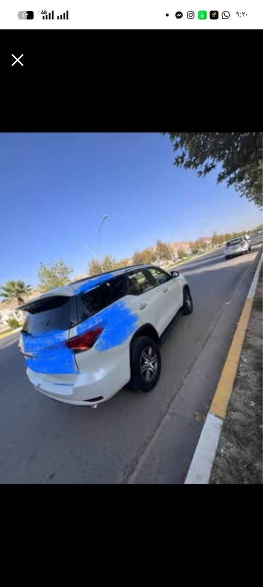 ويوتا فورتشنر موديل ٢٠١٨ محرك ٦ سلندر 
مواصفات سياره GXR
سياره كير ومحرك وتبريد بشرط 
سياره رقم وسنويه وهزه جديده 
سياره رقم دهوك رقم انكليزي 
سياره باسمي تحويل نفس يوم
سياره ماشيه 188 ألف كيلو متر 
سياره بيها 
قبخ صندوق صبغ بدون دواخل
مع جاملوغ خلفي صبغ هم بدون 
دواخل مع شويه بالدكمه هم بدون 
دواخل طبعا مبينه بالصوره مع لون 
ازرق كلها بدون دواخل شرط 
بيها هم شي بها شي اربع تعديلات 
عل بارد فقط 
سياره : 
بجم كبس يعني بجم وبدن ولغود 
وشواصي وايرباكات كلها وضع شريكه
سياره مكانها دهوك وداخل دهوك
سياره مواصفاتها :
بصمه ابواب وتحكم بالستيرن 
شفتات بالستيرن 
دبل كير ثلاث وضعيات قياده
نظام ايكو و سبورتي 
لايد ليد خلفي وامامي
كشنات جلد 
ثلاث مقاعد وسبع راكب 
تبريد مركزي وثلاث قطع
شاشه وكاميره 
دبل اكسل 
نظام مانع انزلاق 
حساس خلفي 
اكو هوايه مواصفات اخرى ...
سعرها ٢٢٨ ورقه 
*********** بيها واتس دهوك, العراق
