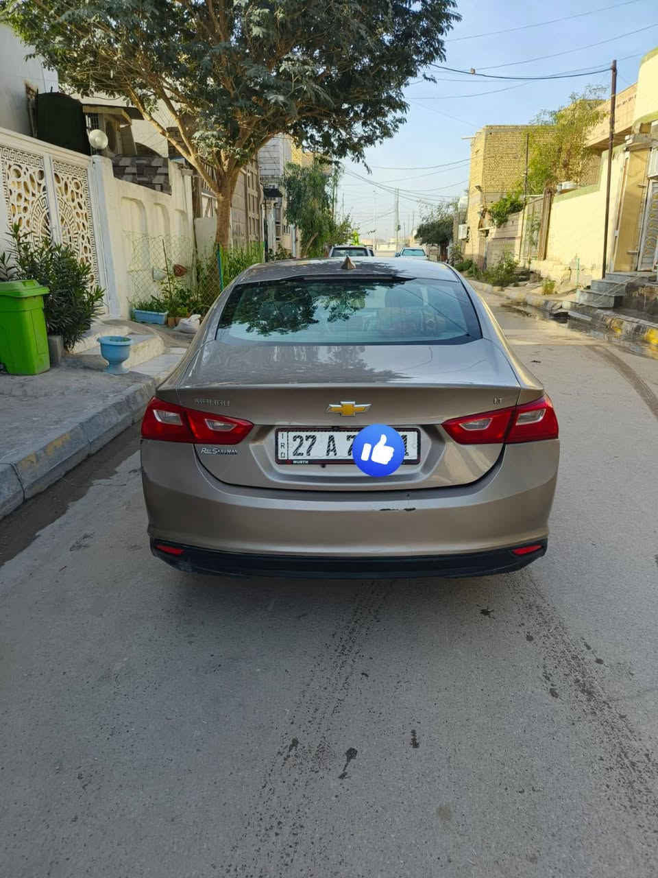 السلام عليكم 
ماليبو ذهبي موديل 23 أصل 
 حرة بأسمي اداورلك ثاني يوم
بصمه تحكم عن بعد شاشه 
انذارات وحساس شغال
كير ومكينه كفاله 1.500 تيربو
 فول مواصفات ماعدهه الفتحه
مبدل بابين بيها فقط الباقي كفاله
العنوان. ناصرية الاسكان الصناعي 
غير متواجد على الفيس
 رقمي ‏‪0782 159 1450‬‏
