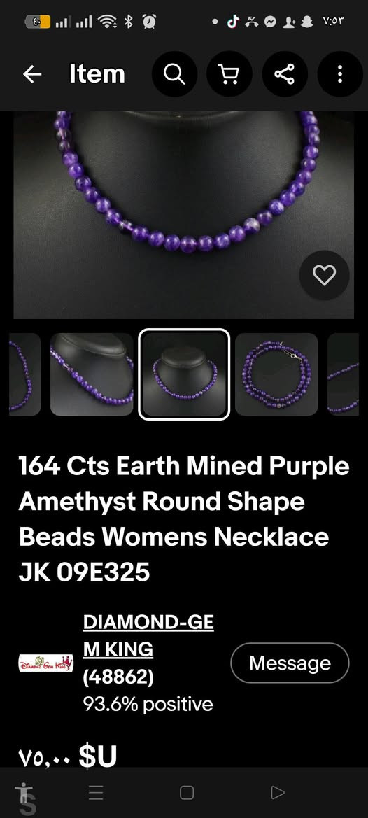 عقد من حجر الاماتسيت الطبيعي اخر شياكه 
يُعتبر حجر الأماتيست (الجمشت) "حجر الروح" والهدوء، حيث يرتبط روحانيًا بـ شاكرا التاج لتعزيز الوعي الروحي والحدس. يُستخدم على نطاق واسع في التأمل لتهدئة العقل، تنقية الطاقة السلبية، تحقيق التوازن العاطفي، وحماية الهالة، مما يمنح حامله سلامًا داخليًا وتأملًا عميقًا.


**إذا كنت صاحب هذا الإعلان وتريد حذفه لأي سبب، رجاءا أرسل رسالة إلى الدعم الفني**