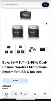 مايك • ماركة • جديد」「توصيل