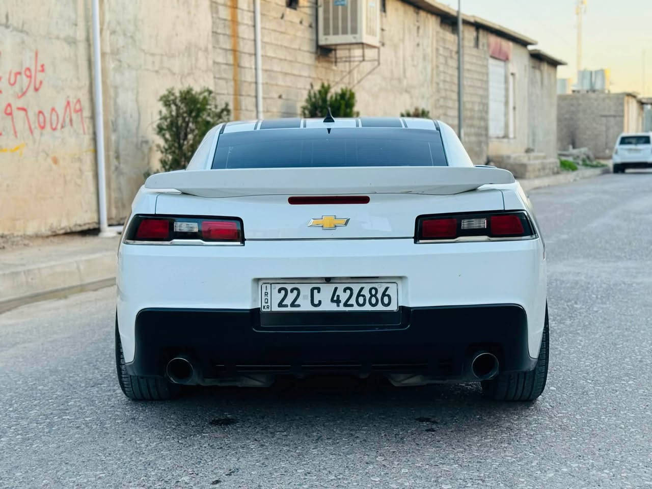 شوفرليت كمارو 2015 وارد امريكي جاهزه من كلشي محرك 6سلندر بلادي حادثها باب السكن .كير محرك تبريد اكسل كهربائيات شرط رقم اربيل الدولي كلها جديده تحويل نفس اليوم سعر98ومجال عنوان اربيل 
***********
***********
***********
شوفرليت كمارو 2015فول سبورت مه كينه 6بستن مه رغوب به شه رت بى عه يب 3بارجه بوياغ بى ناو كرتن .سنوي نوا بناو كردن به شه رت سعرى 98ومجال شوين هه ولير أربيل, العراق
